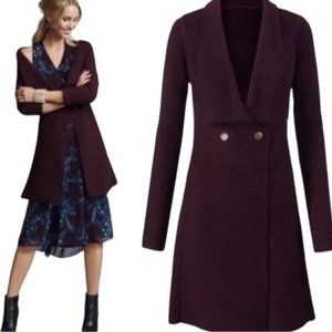 CAbi Regal Cardigan Mulberry Wine S NWT